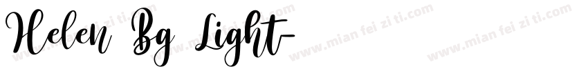 Helen Bg Light字体转换